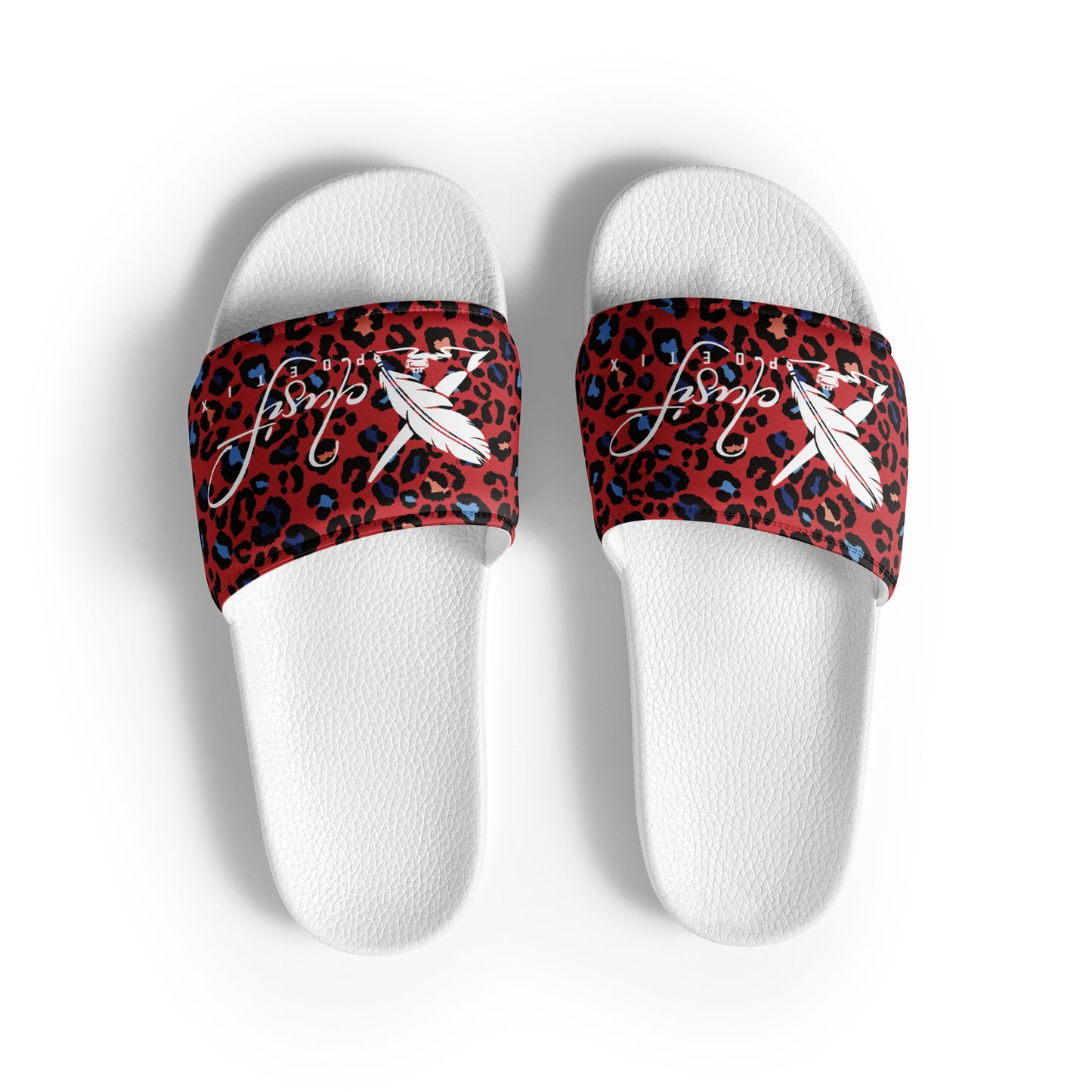 XCLUSIF POETIX RED LEOPARD Women's slides