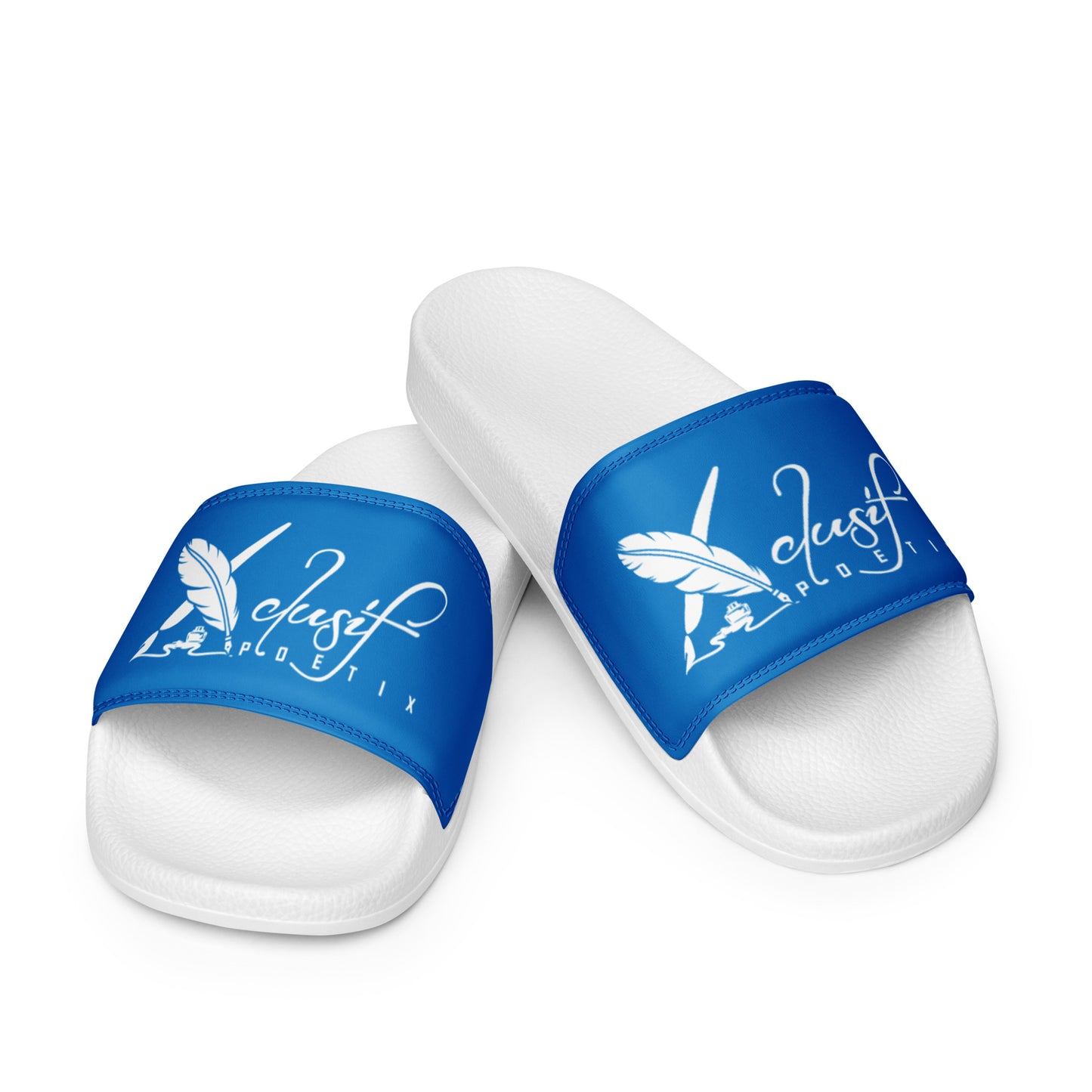 XCLUSIF POETIX BLUE & WHITE Women's slides