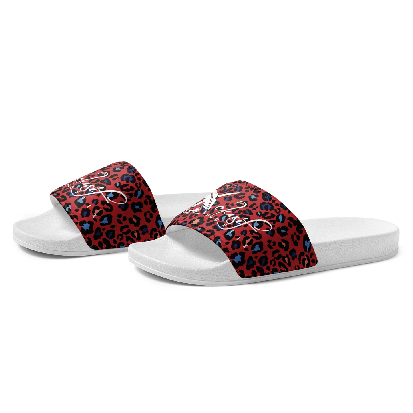 XCLUSIF POETIX RED LEOPARD Women's slides