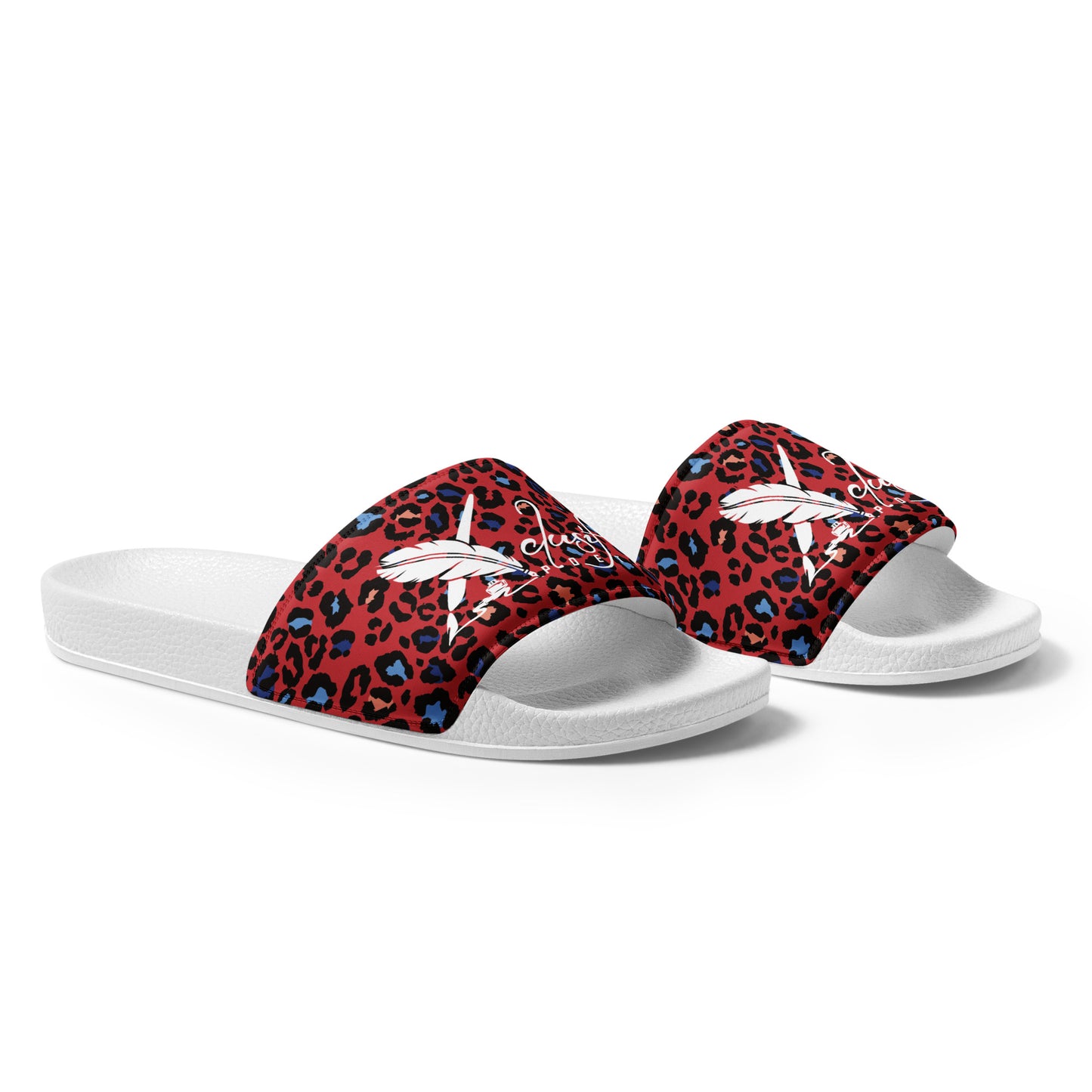 XCLUSIF POETIX RED LEOPARD Women's slides