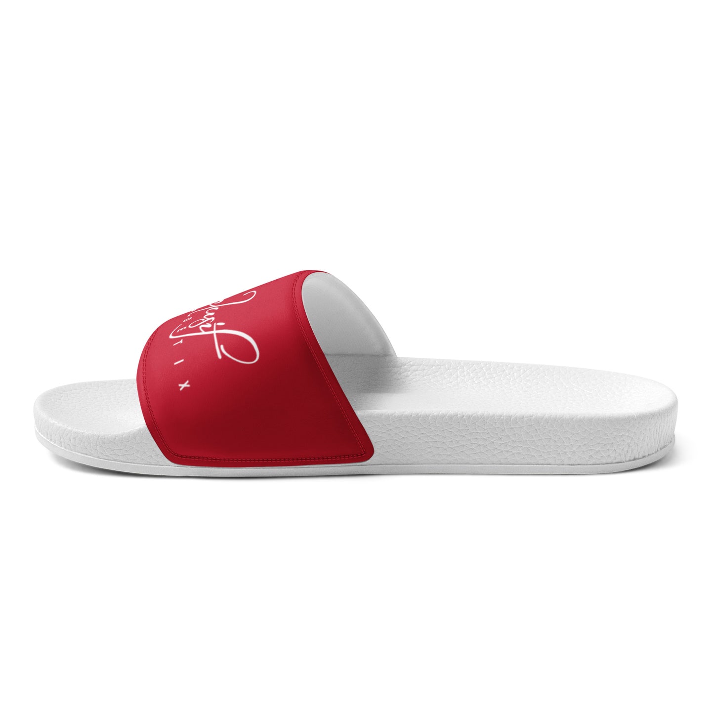 XCLUSIF POETIX RED & WHITE LOGO Women's slides