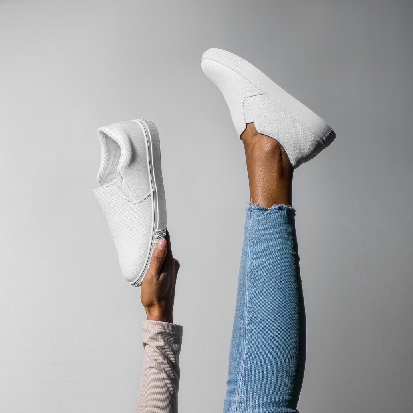 XCLUSIF POETIX WHITE Women’s slip-on shoes